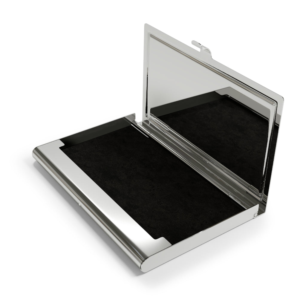Blue Rose Kinship Business Card Holder — 'Kinship on Wheels' Metal Case