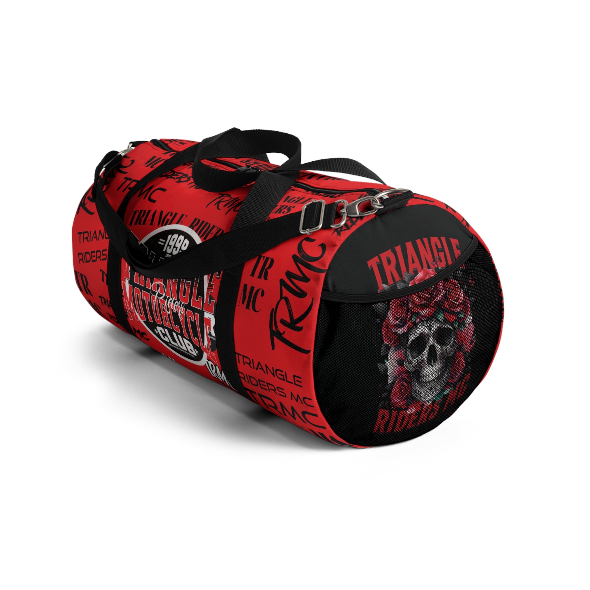 Triangle Riders Motorcycle Club Duffel Bag, Travel Gear, Gym Bag, Sports Equipment, Weekend Getaway, Biker Accessories