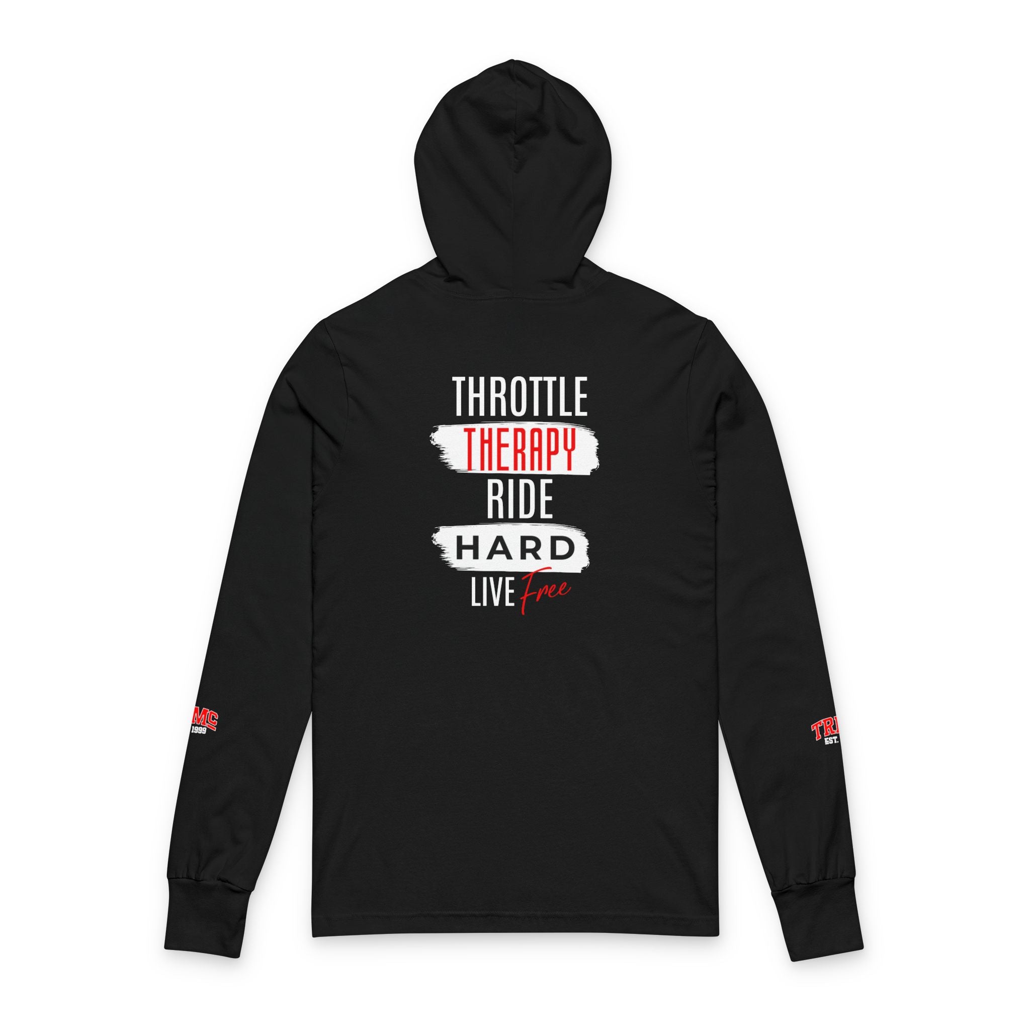 Unisex Hooded Long Sleeve Tee - Vintage Motorcycle Club, Casual Wear, Gift for Bikers, Outdoor Adventure, Comfortable Hoodie