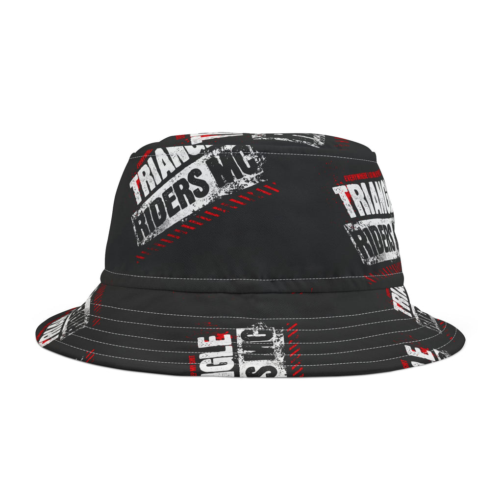Custom Triangle Riders Bucket Hat, Urban Style Hat, Casual Outdoor Accessory, Unique Gift for Bikers, Festival Wear, Summer Fashion
