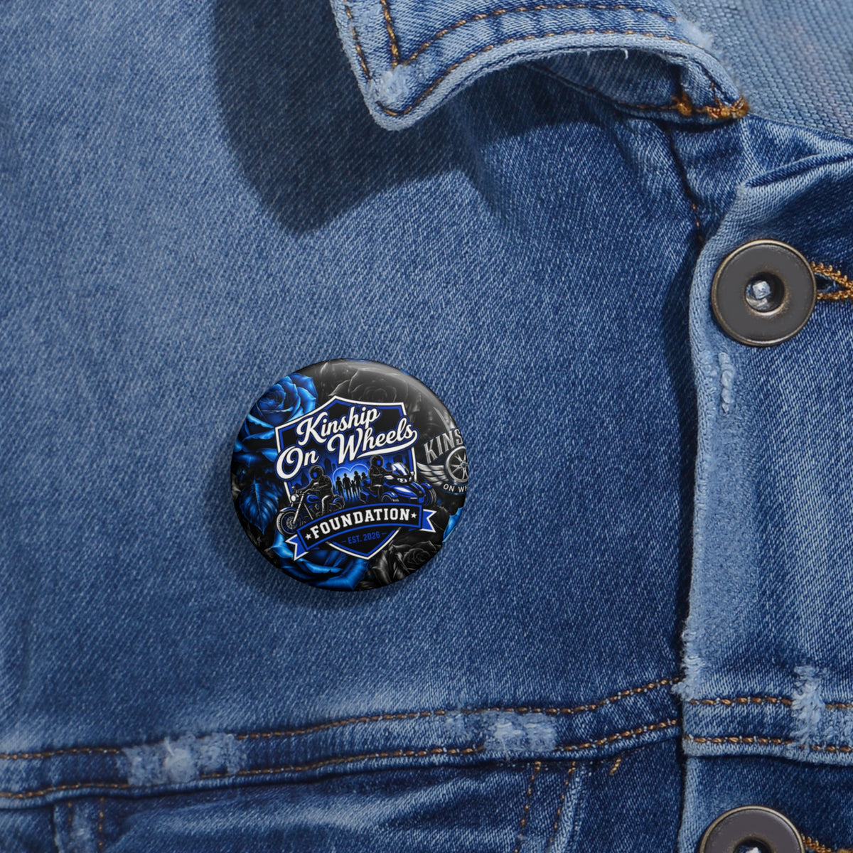 “Kinship On Wheels Foundation” Pin