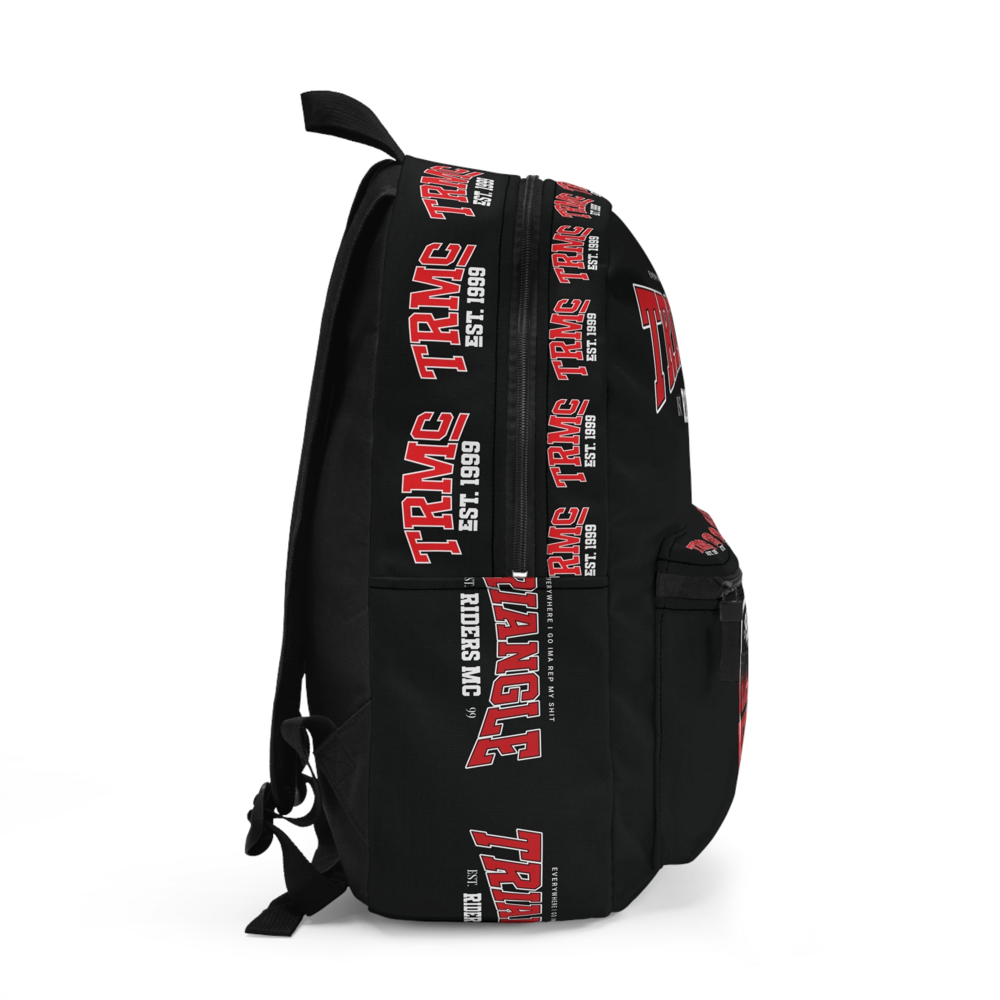 Triangle Riders MC Backpack - Stylish Motorcycle Club Bag, Perfect for Biker Gangs, Riding Events, and Everyday Use
