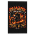 Hard Riders Young Blood Rally Towel – 11x18 Motorcycle Flame Design