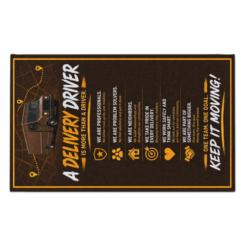 Delivery Driver Rally Towel — Keep It Moving 11x18 Motivational Work Towel
