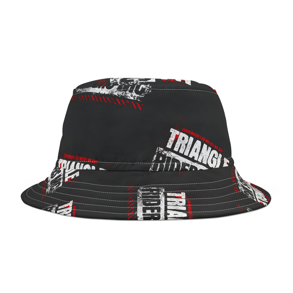 Custom Triangle Riders Bucket Hat, Urban Style Hat, Casual Outdoor Accessory, Unique Gift for Bikers, Festival Wear, Summer Fashion