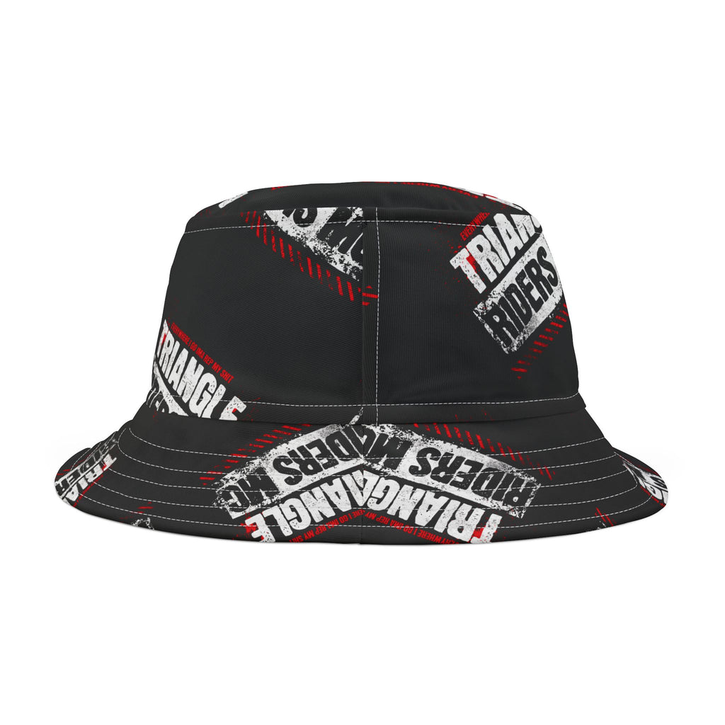Custom Triangle Riders Bucket Hat, Urban Style Hat, Casual Outdoor Accessory, Unique Gift for Bikers, Festival Wear, Summer Fashion