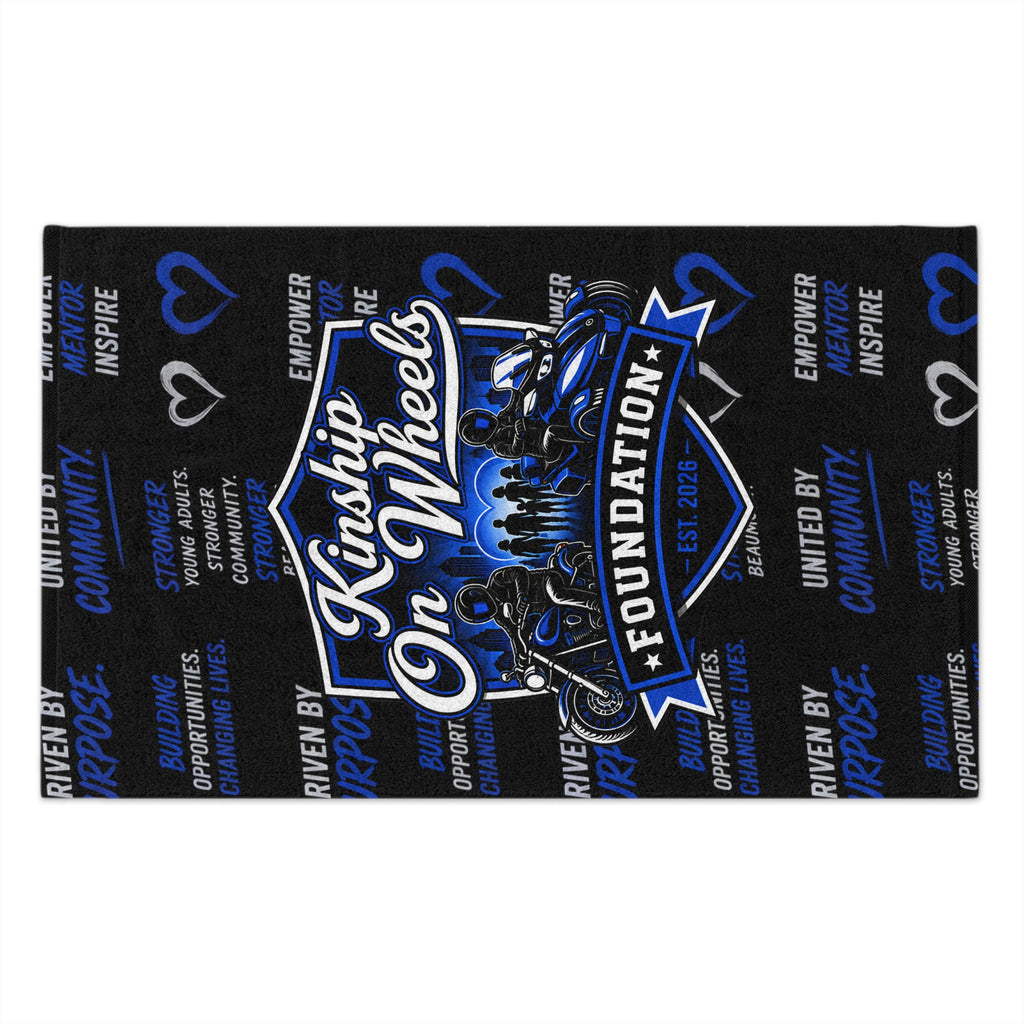 Kinship On Wheels Foundation Rally Towel — 11x18 Charity Motorcycle Support Towel