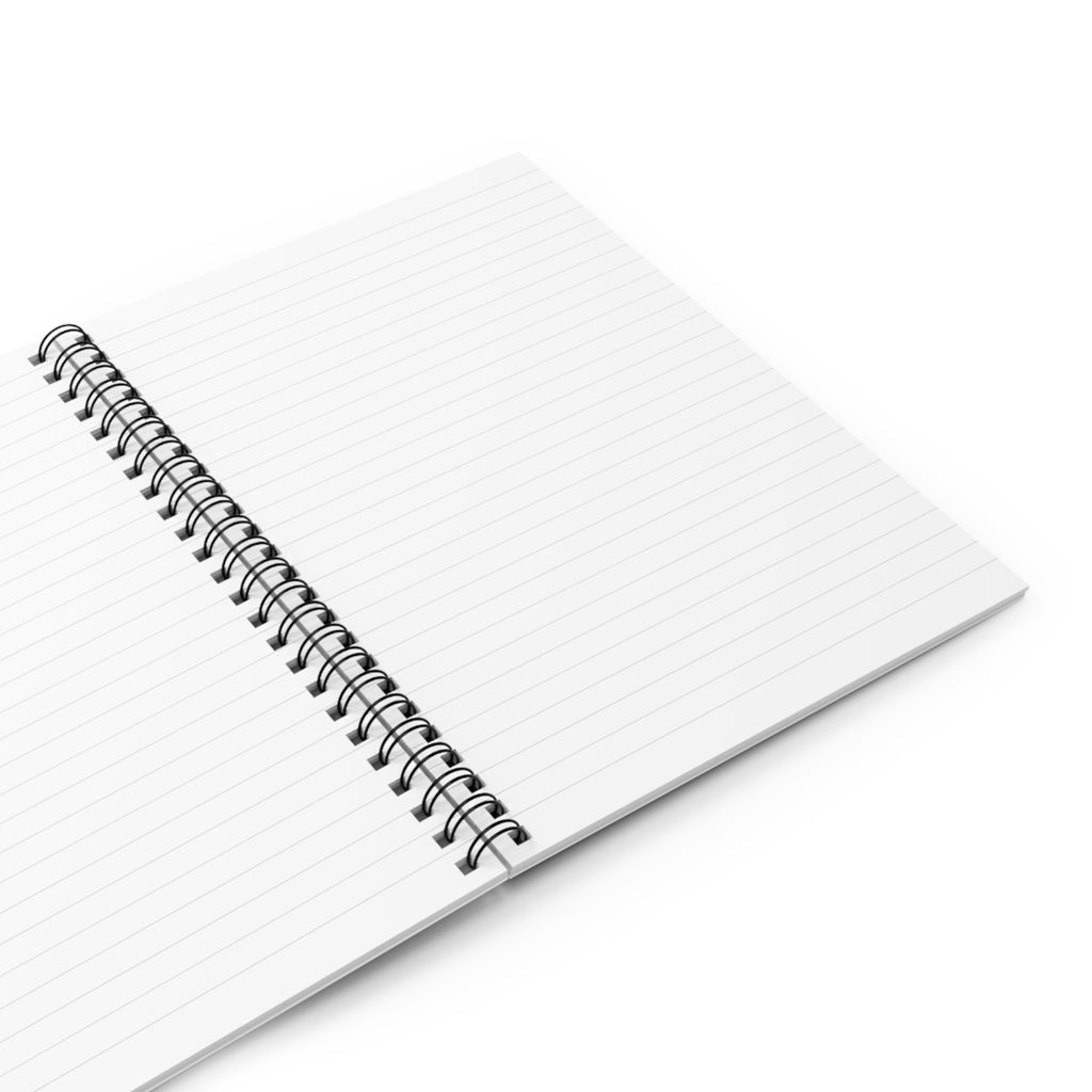 Kinship on Wheels Blue Rose Spiral Notebook