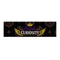 Lavish Curiosity Bumper Sticker — Regal Crown & Gold Wing Decal
