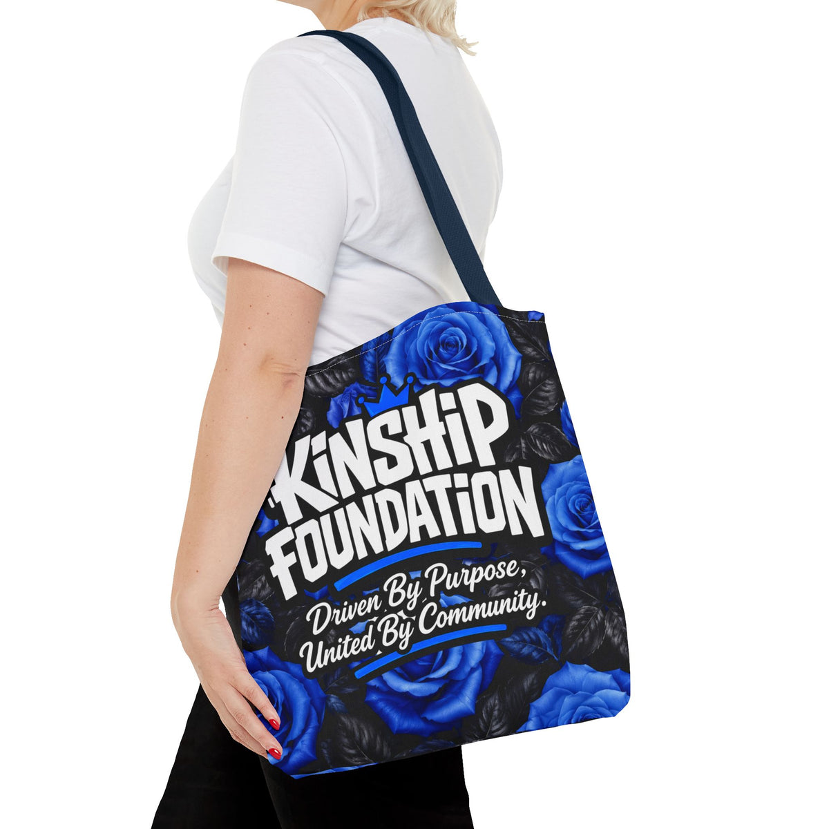 Kinship Foundation Tote Bag — Blue Rose Community Charity Tote