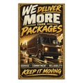 Delivery Driver Rally Towel — "We Deliver More Than Packages" 11x18
