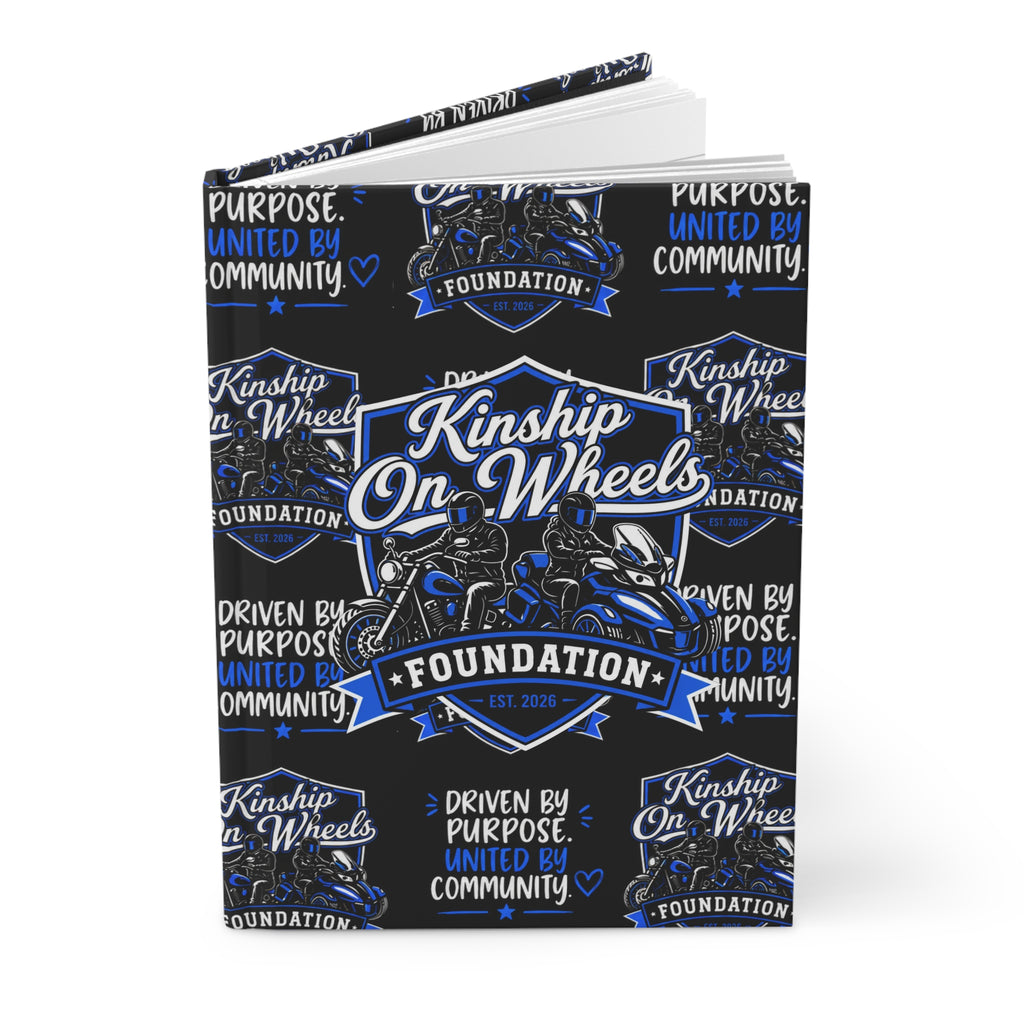 Kinship On Wheels Foundation Hardcover Journal — Driven by Purpose, United by Community